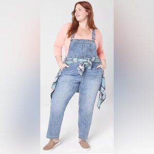 Lane Bryant Ankle Straight Leg Denim Overall